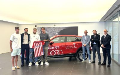 El presidente del Algeciras C.F visita las instalaciones de Audi Center Campo de Gibraltar.