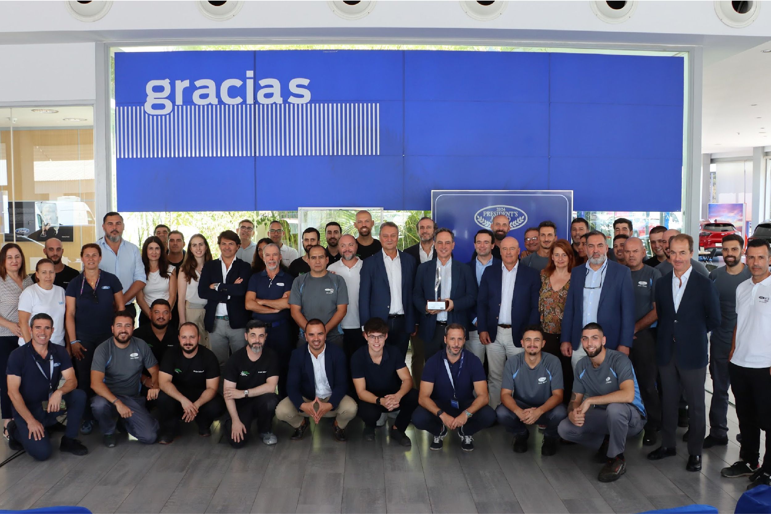 Jerez Motor recibe el prestigioso President's Award 2024 de Ford