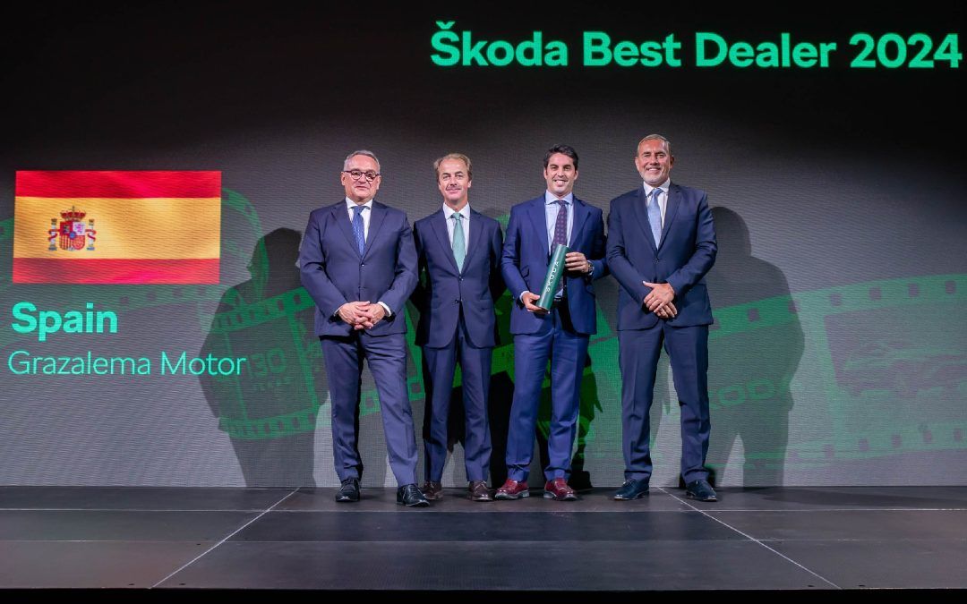 Grazalema Motor, galardonado como Mejor Concesionario de Škoda de España
