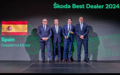 Grazalema Motor, galardonado como Mejor Concesionario de Škoda de España