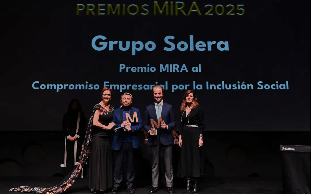 Grupo Solera, galardonado en los Premios MIRA 2025 por su compromiso empresarial con la labor social